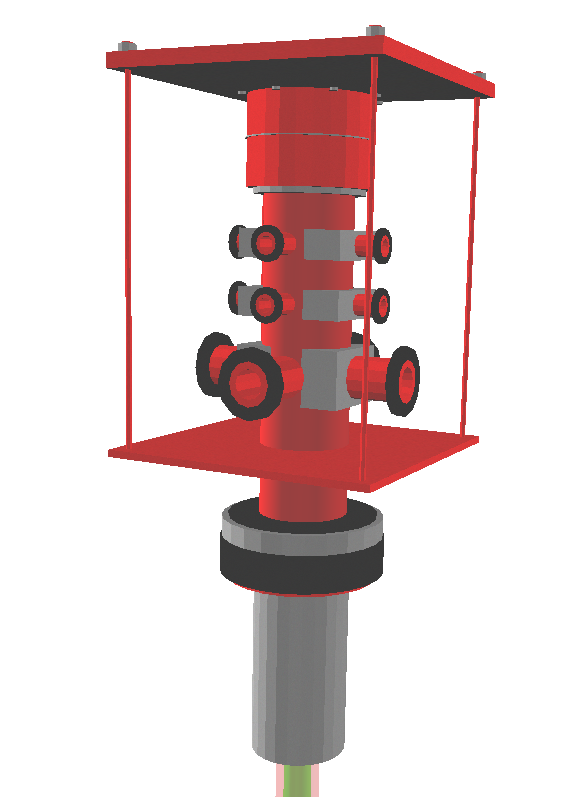 Wellhead (lower) & BOP (upper) Components