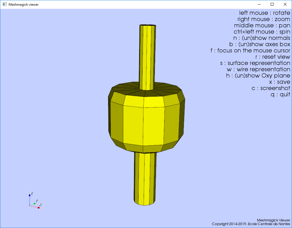 Hydrodynamic Mesh illustrated by Meshmagick