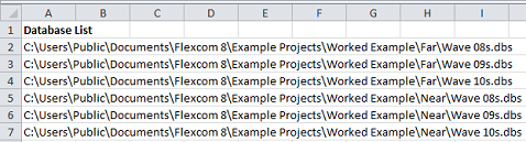 Database List Procedure b 1
