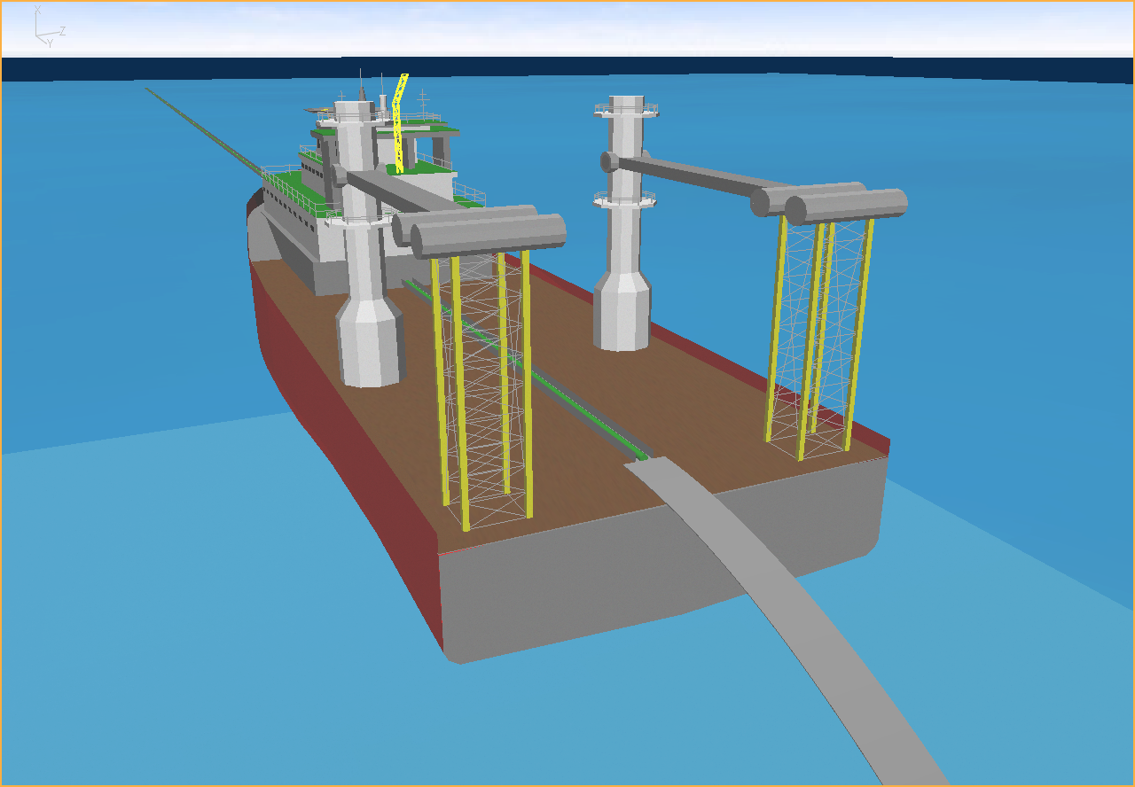 Initial Model Configuration - Pipe in Undeformed State