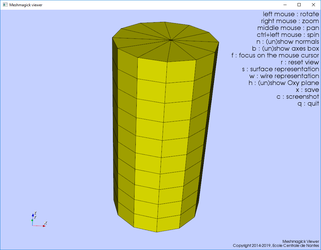 Sample Mesh Displayed by Meshmagick